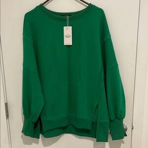 Green Oversized Sweatshirt